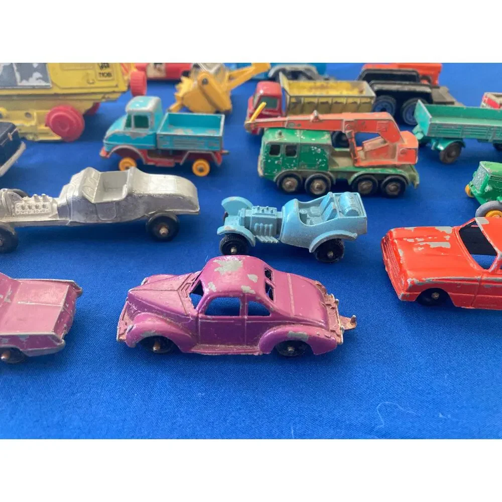 VTG Diecast Corgi Rio Tootsie Matchbox Lesney Toy Lot Bundle Wooden Wheel Others